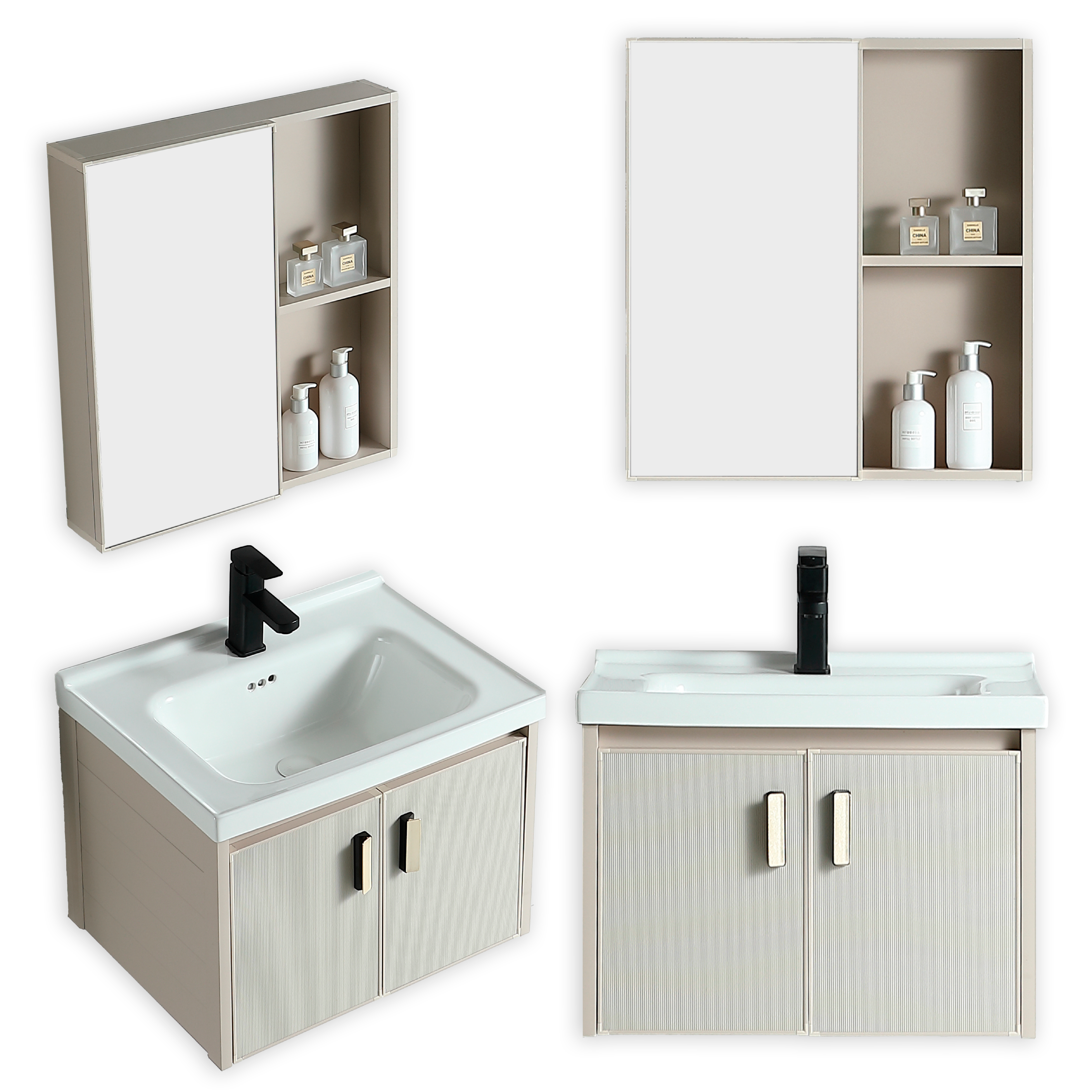 Mueble De Baño + Espejo De Aluminio Kq701-60 - Fratelli